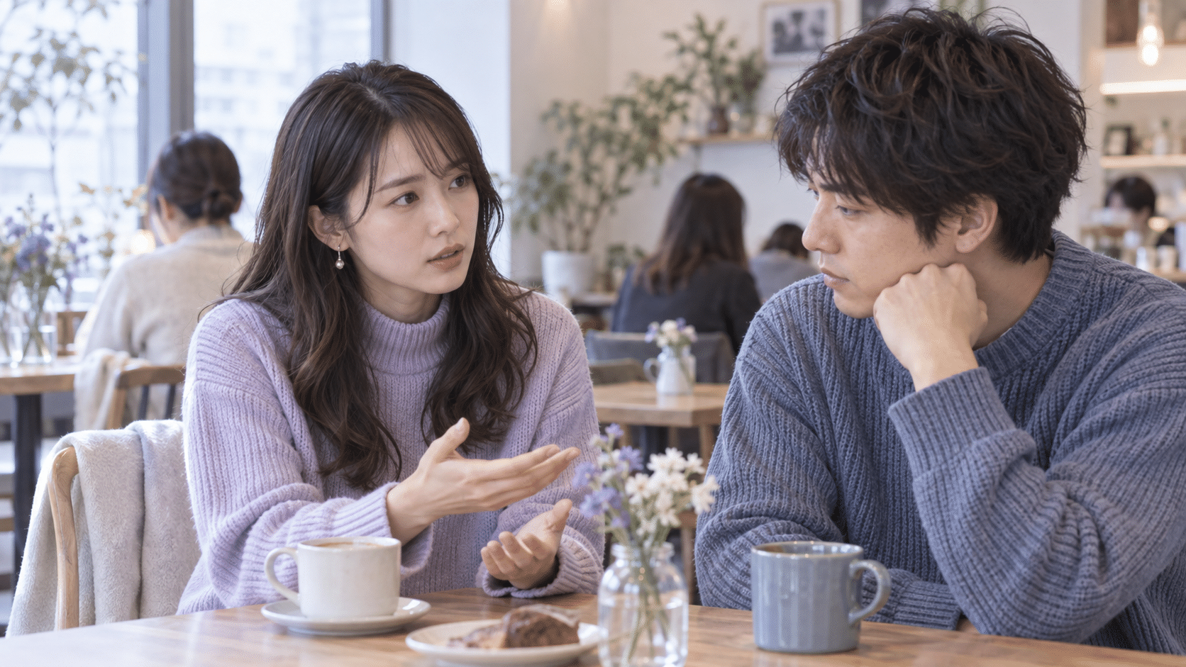 彼氏にやめてほしい話題を落ち着いて伝える女性