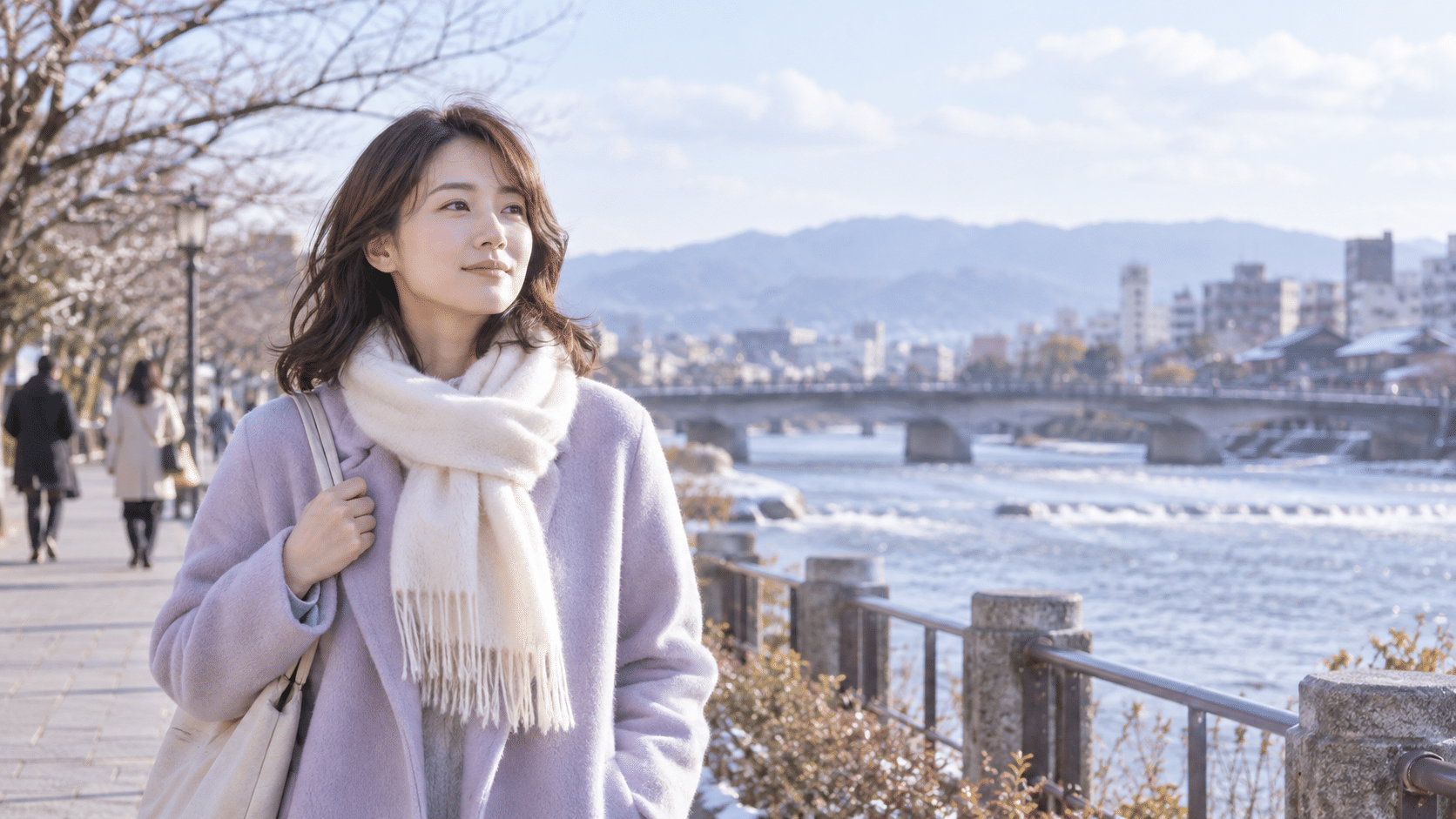 自分の境界線を確かめながら穏やかに過ごす女性