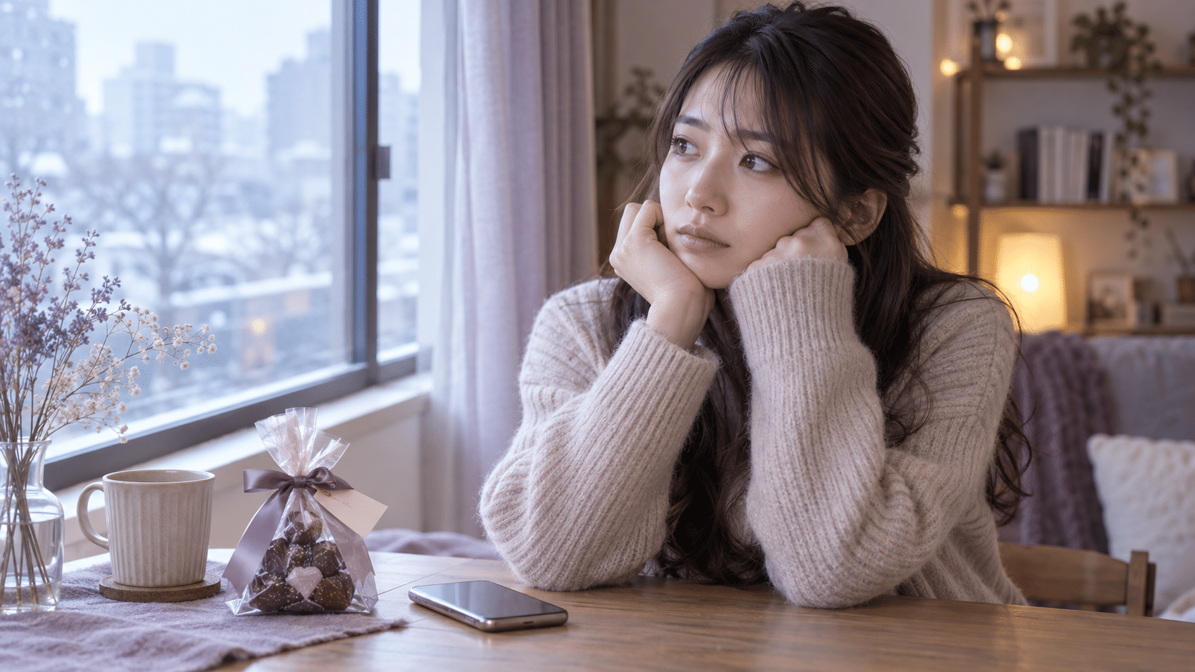 告白の返事が保留になり待ち方を考える女性